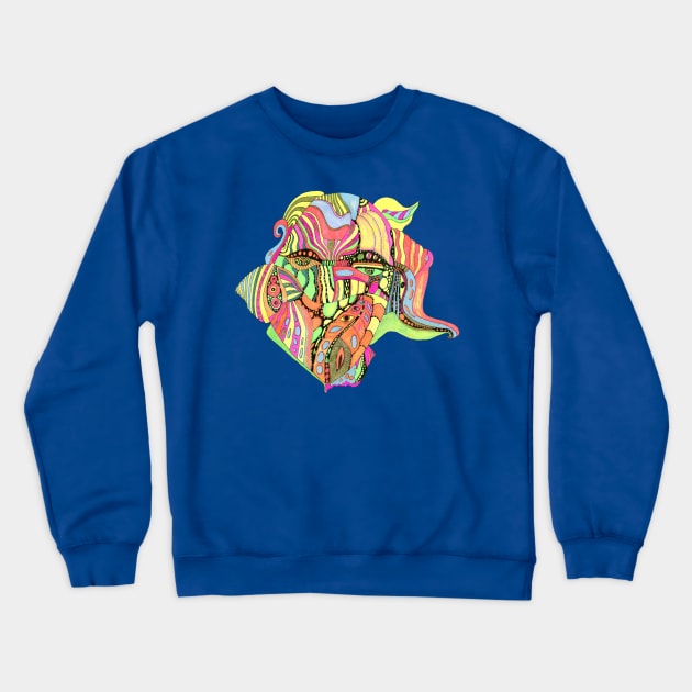 Tibetan monk Crewneck Sweatshirt by Trotinka